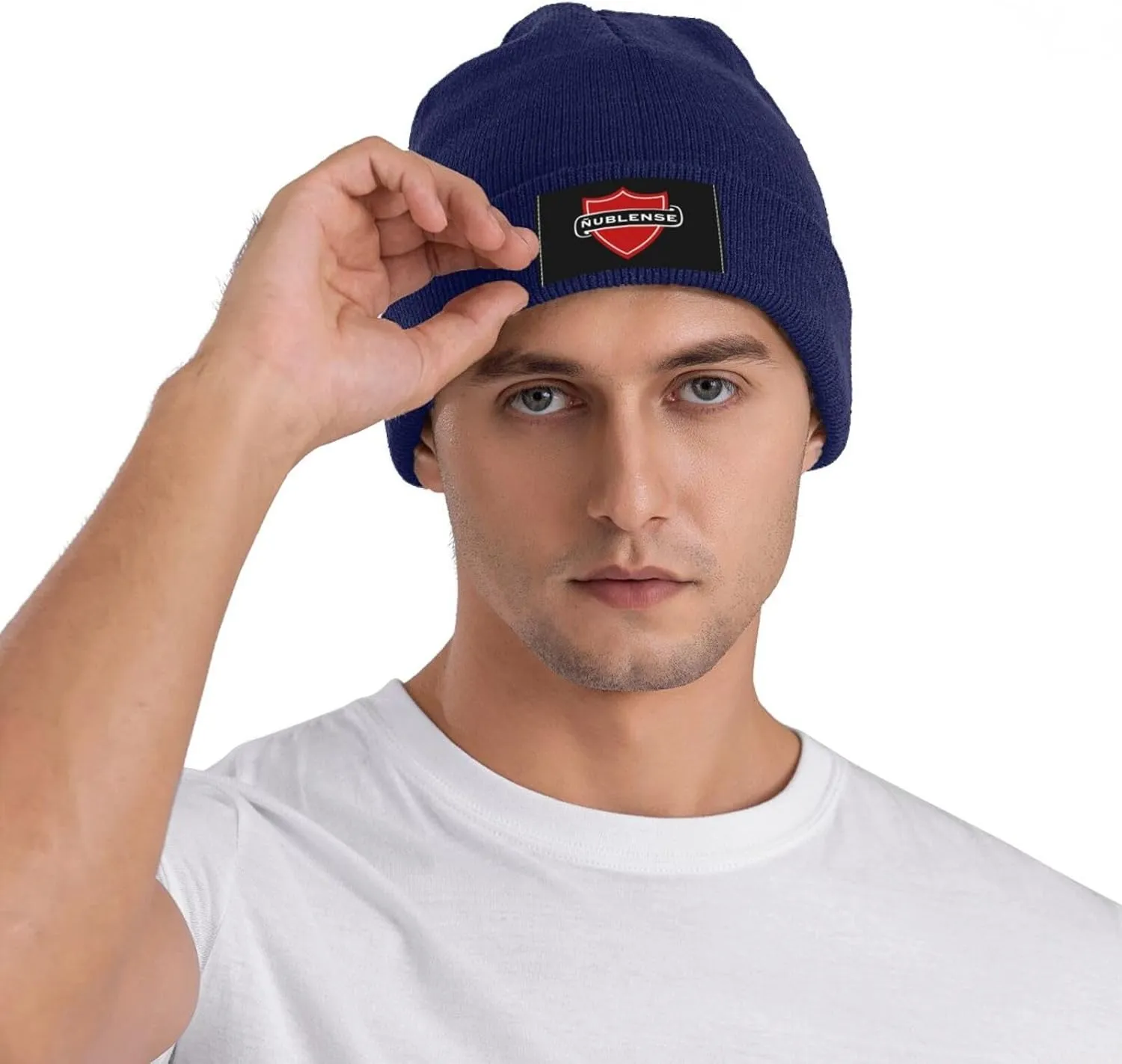 Club de Deportes Ñublense Logo Knit Hat Cap Skull Cap Beanie Hat Warm Cap Navy Blue Hat for Men Women