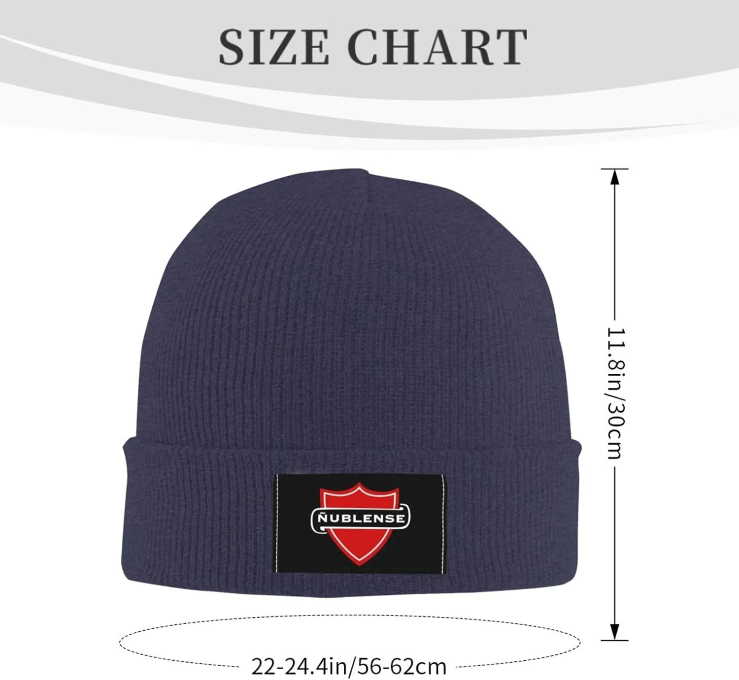 Club de Deportes Ñublense Logo Knit Hat Cap Skull Cap Beanie Hat Warm Cap Navy Blue Hat for Men Women
