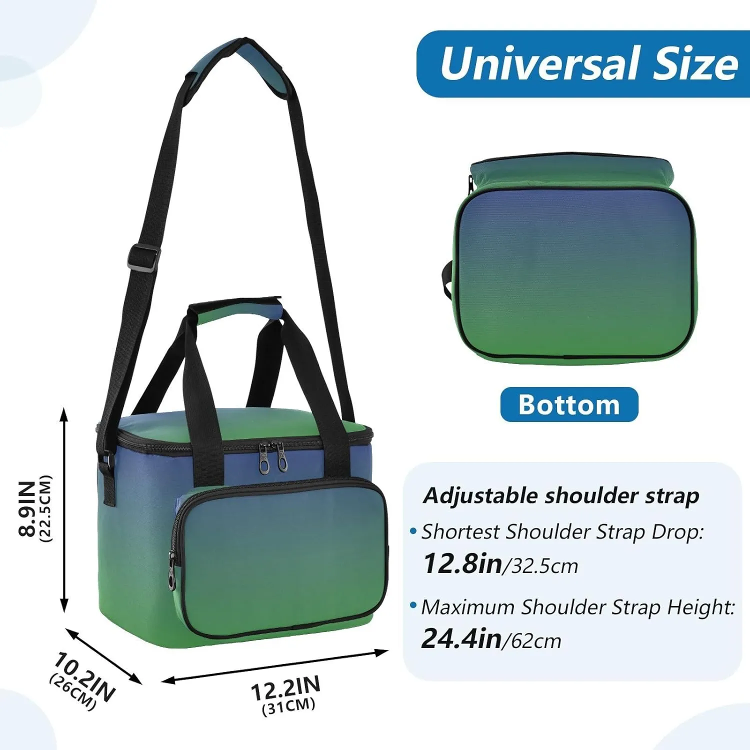 Cooler Bag Leakproof Travel Cooler Insulated 24 Cans Camping Coolers