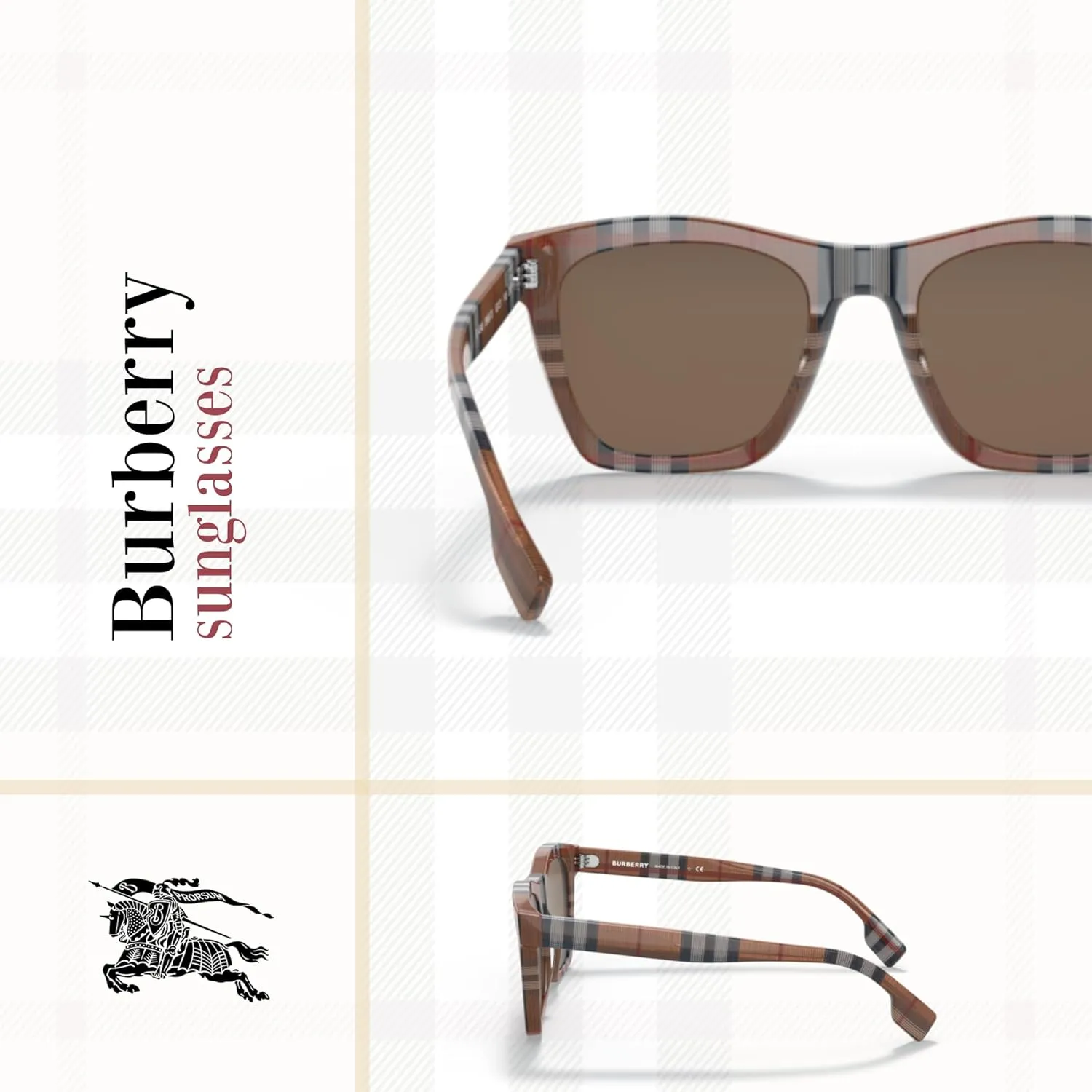 Cooper BE4348 Square Sunglasses for Men   BUNDLE With Designer iWear Eyewear Kit