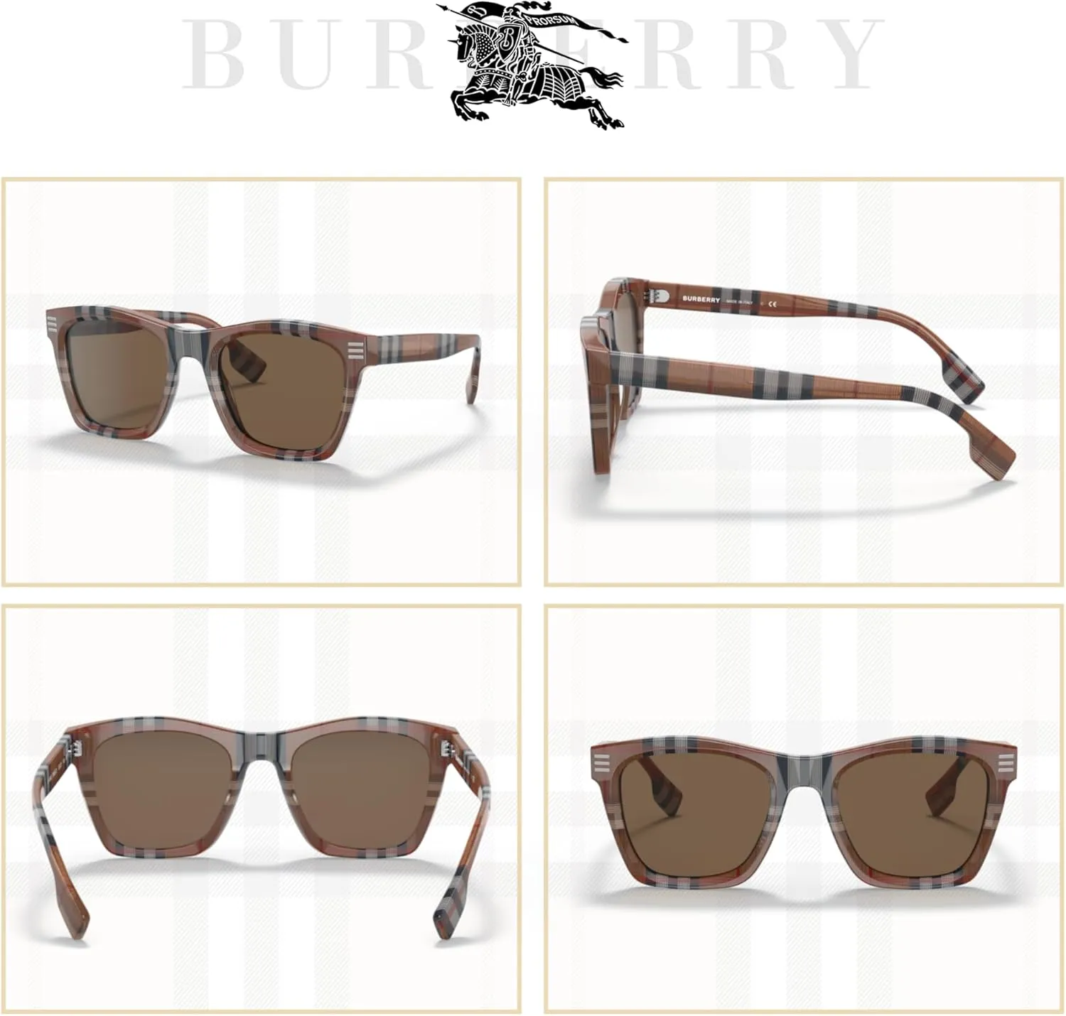 Cooper BE4348 Square Sunglasses for Men   BUNDLE With Designer iWear Eyewear Kit