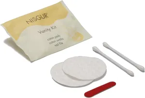 Cotton Pad Cotton Swab and Nail File Kit Pack of 100 Individually Wrapped Hotel Vanity Kit Hotel Supplies and Toiletries Bulk