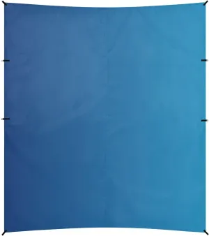 Dark Blue Gradient Foldable Beach Cabana UPF50  Water-Resistant Large Portable Sun Shelter with Sturdy Poles, Sandbags and Shovel for Family Trips, Picnics & Camping