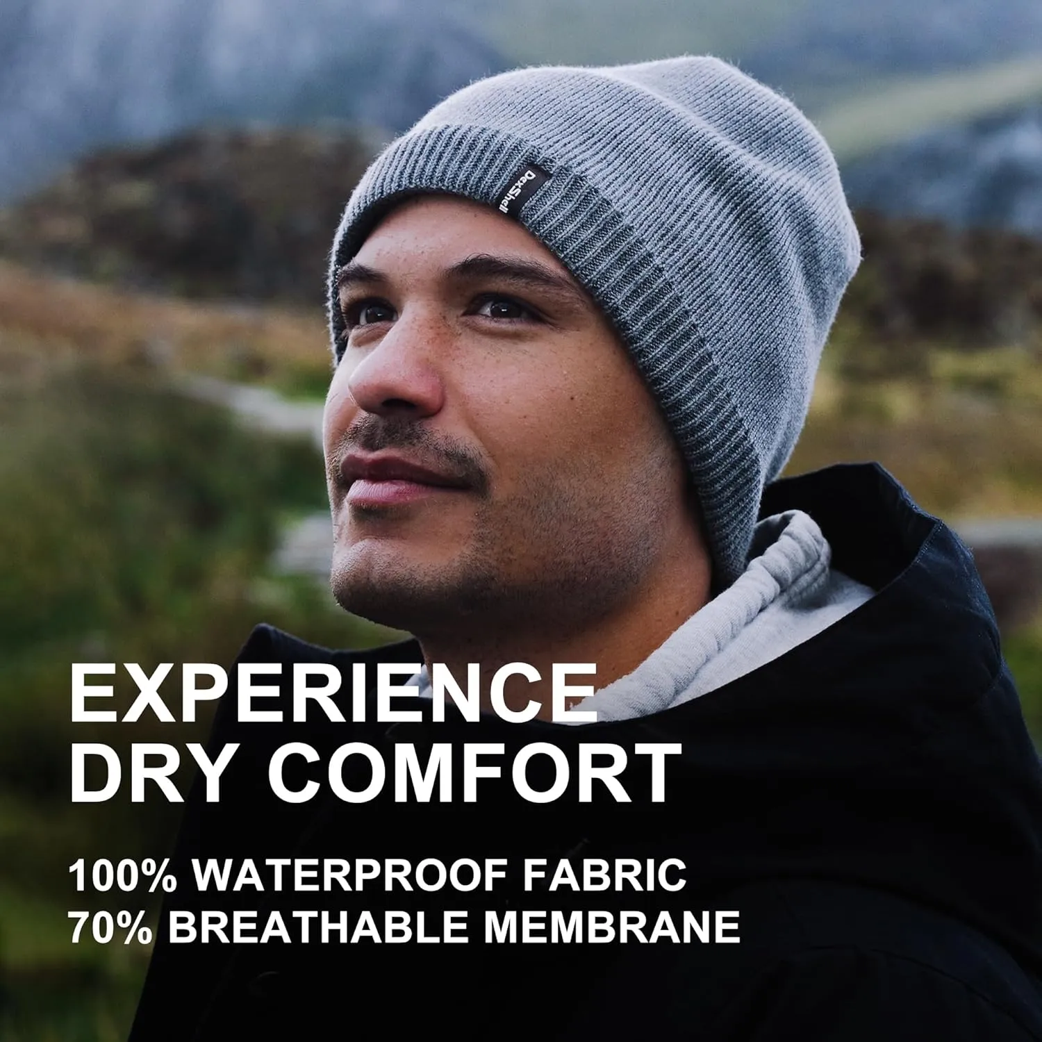 DexShell Waterproof Beanie Hat for Men and Women for Winter Cold Weather, Membrane Insulated Fleece Liner