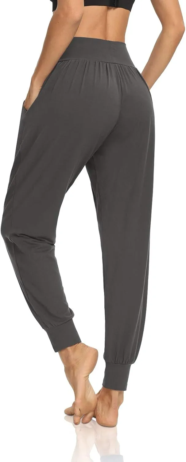 DIBAOLONG Womens Yoga Joggers Loose Workout Sweat Pants Comfy Lounge Pants with Pockets