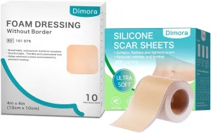 Dimora Silicone Foam Dressing Wound Dressing & Silicone Scar Sheets