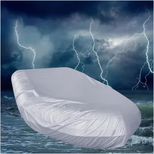 Dinghy Covers 7 Sizes Boat Covers UV Resistant Boat Tarp for Small Inflatable and Rigid Inflatable Boats,520 * 210 * 46cm