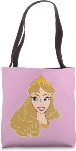 Disney Sleeping Beauty Princess Aurora Big Face Costume Tote Bag
