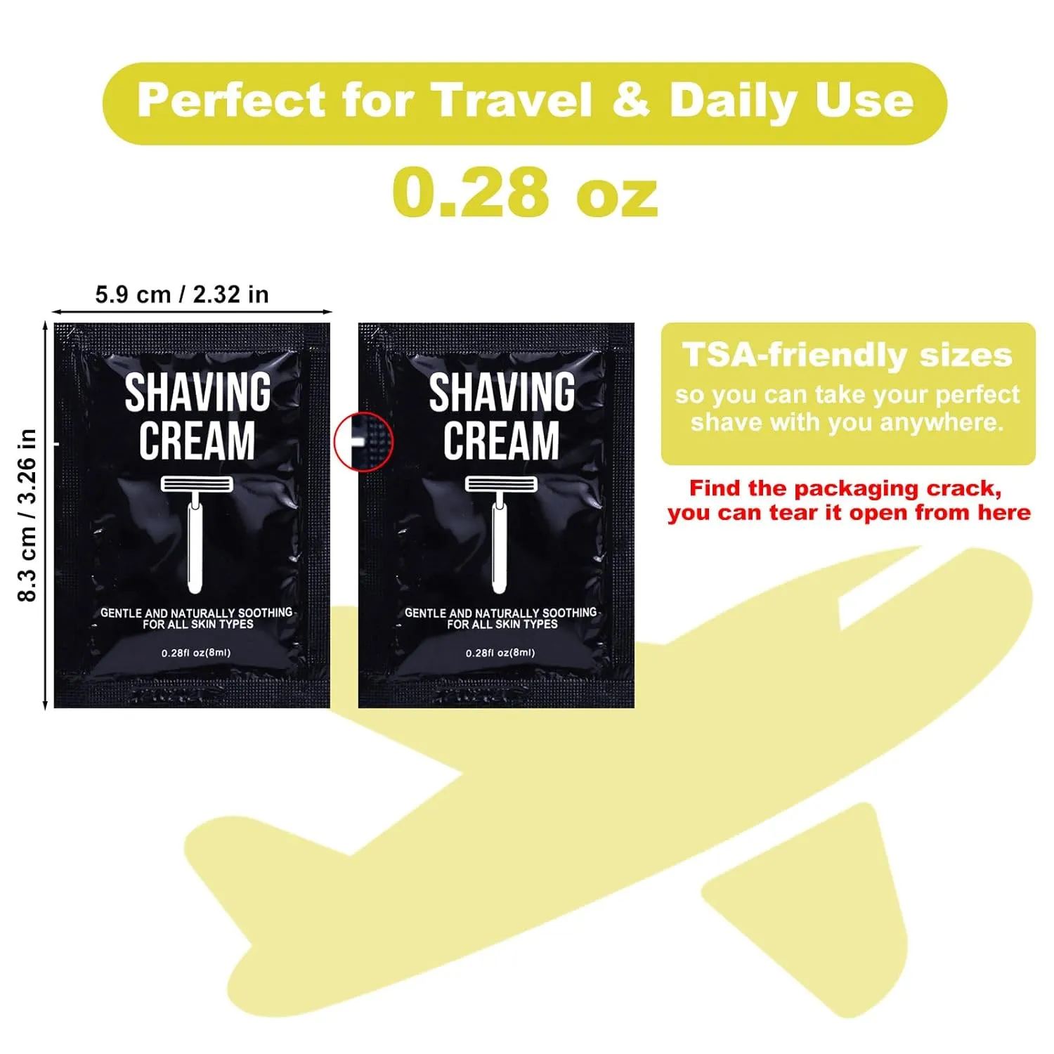 Disposable Razors in Bulk Razors and Shaving Cream Bulk,Shave Kit in Bulk Twin Blade Razors with Protective Cap for Hotel, Airbnb, Homeless, Shelter, Camping and Travel (60)