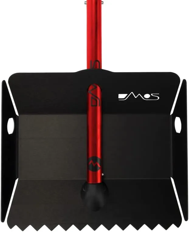 DMOS Stealth XL Shovel Red - Strong, Stowable, High-Performance Snow Shovel, Perfect for Car/Truck, Survival, Camping, Off-Road, Emergency, and Other Outdoor Activities