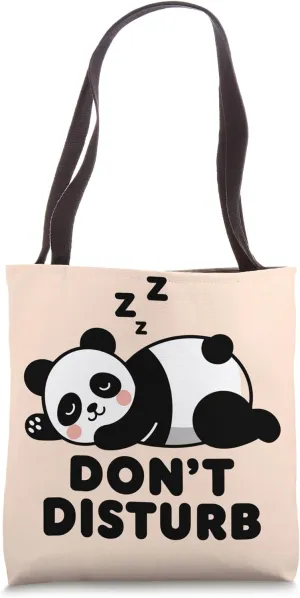 Don’t Disturb Cute Sleeping Panda Tote Bag