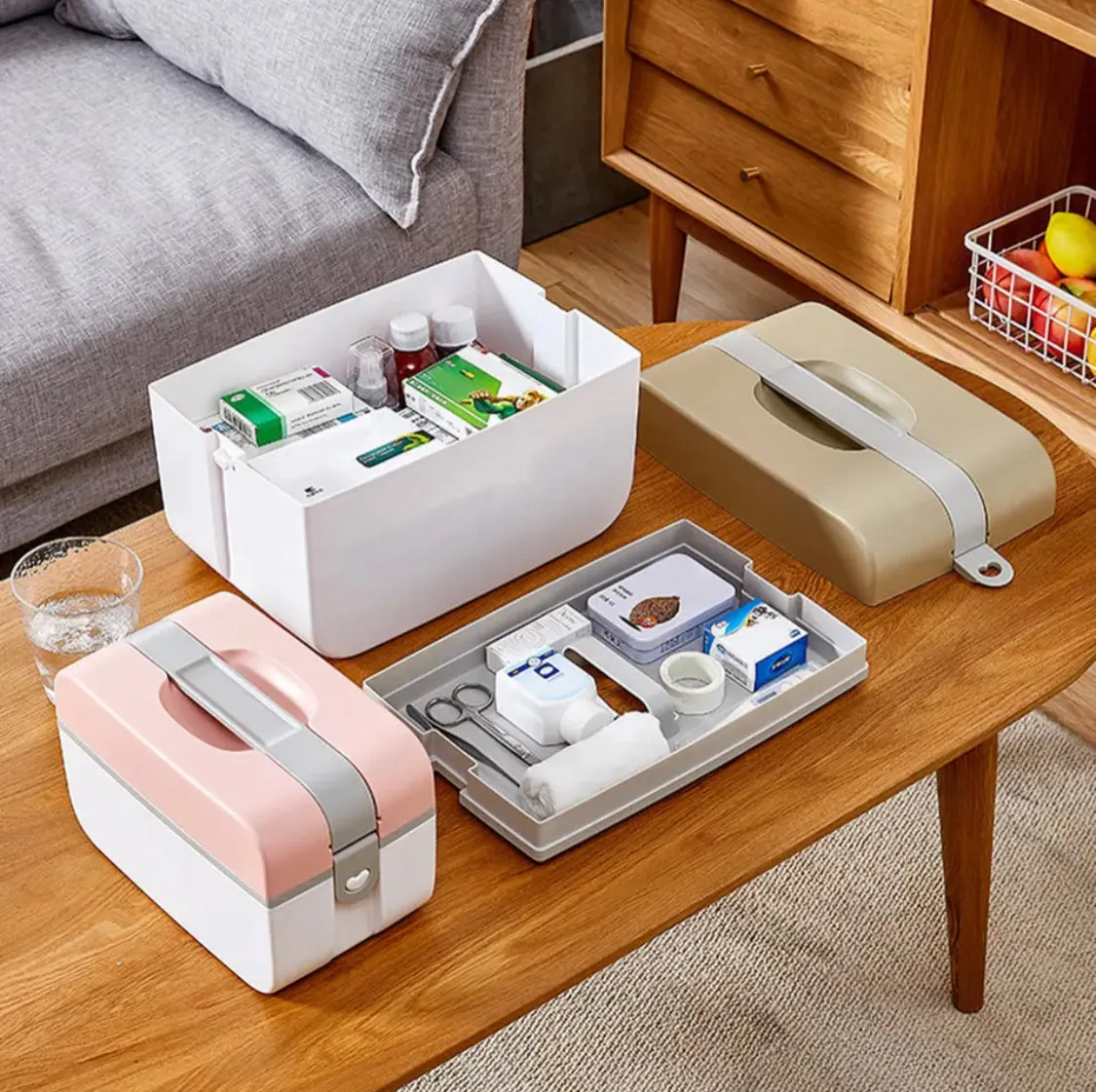 Double Layer Large Medicine Box