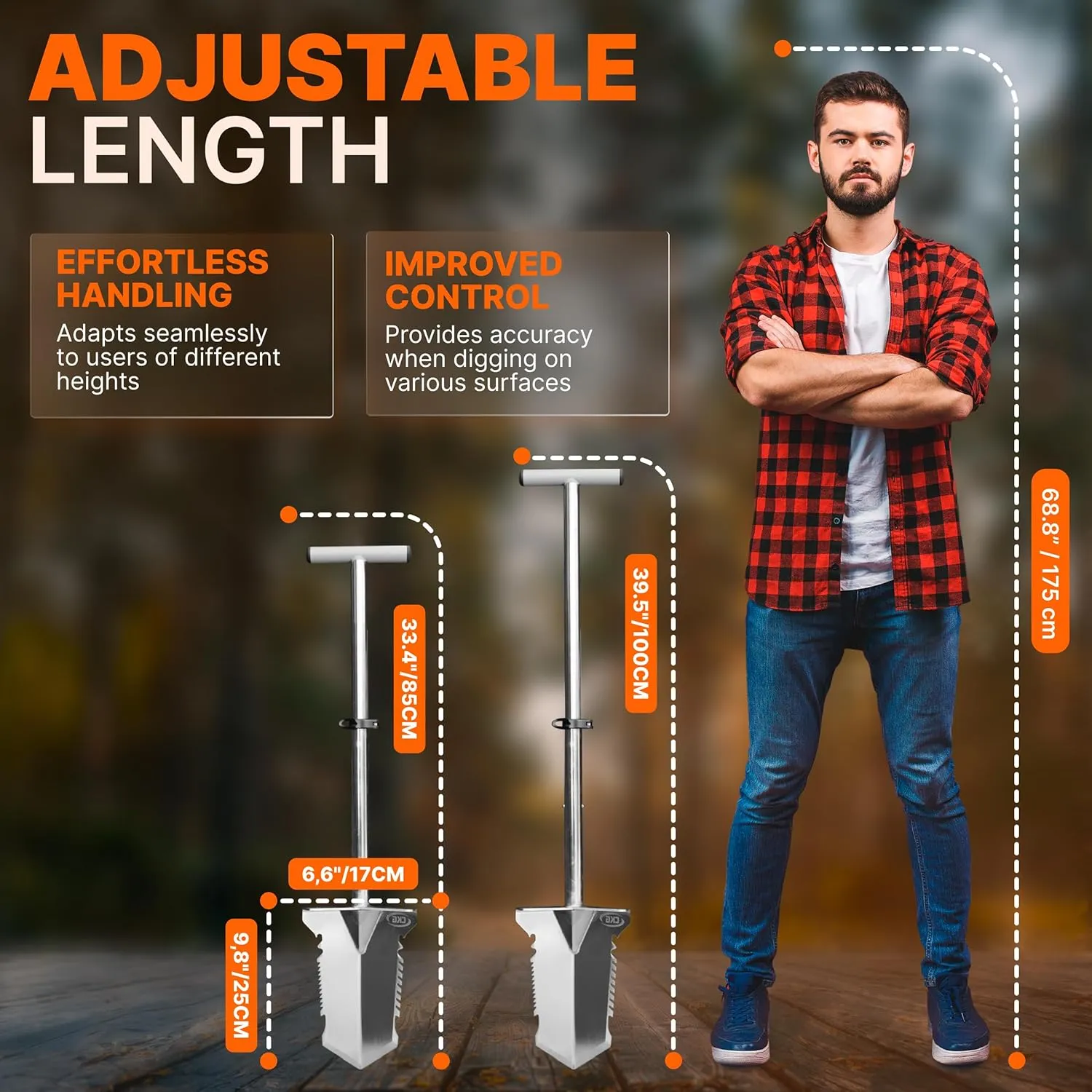 Double Serrated Blade Shovel