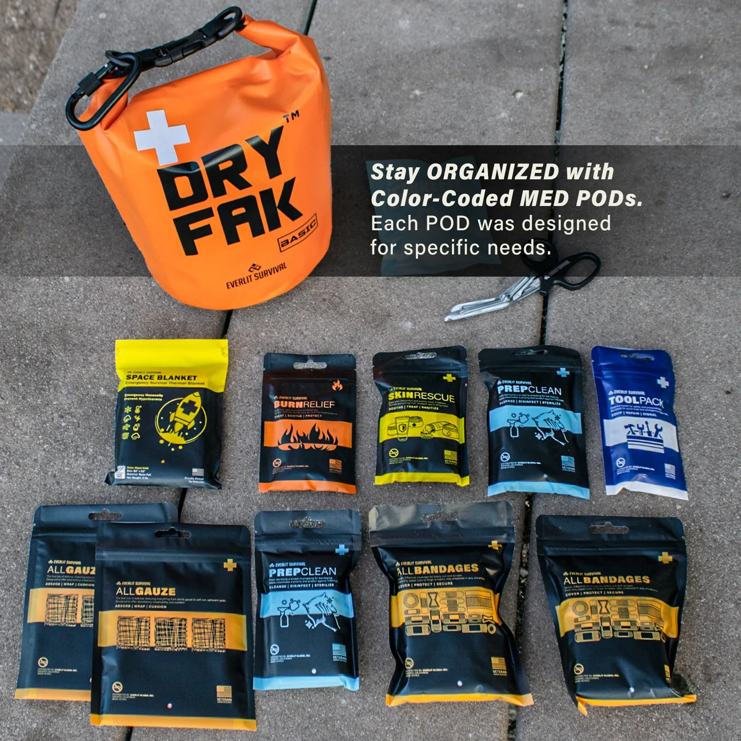 DRY FAK - WATERPROOF FIRST AID KIT