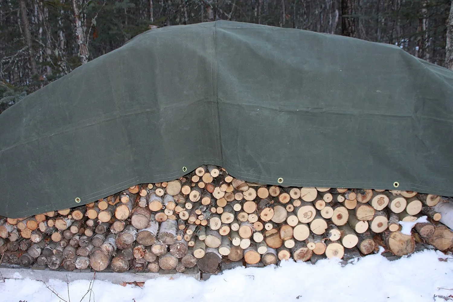 Dry Top 61224 Canvas Tarp, 12x24 Feet, Olive Green Drab