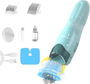 Electric Hair Clipper,Vacuum Hair Trimmer with Automatic Hair Suction,Waterproof Rechargeable Cordless Haircut Machine Toddler Professional Haircut Kit
