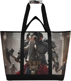 Elephant Axe Warrior Large Insulated Cooler Bag, Collapsible Soft Cooler Makes a Perfect Insulated Grocery Bag, Food Delivery Bag, Travel Insulated Bag or Beach Cooler Bags