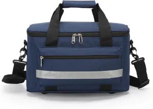Empty First Aid Bag, Emergency Medical Bag with Reflective Strips, Portable Medicine Storage Bag for Travel, Camping, Car, Outdoor and Home. (Blue)