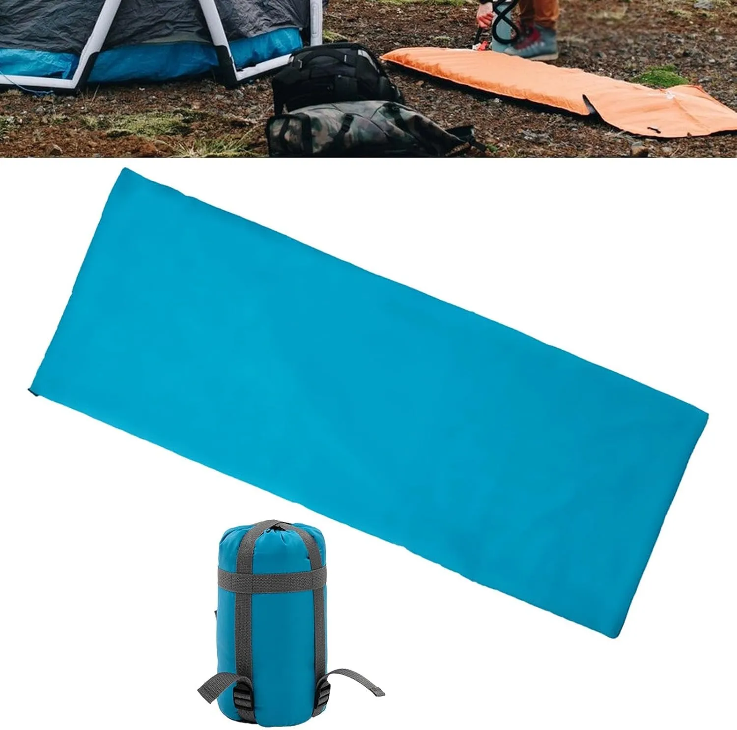 Envelope Sleeping Bag for Adults, 3 Season Comfortable Single Sleeping Bag, Outdoor Camping Sleeping Bag for Travel