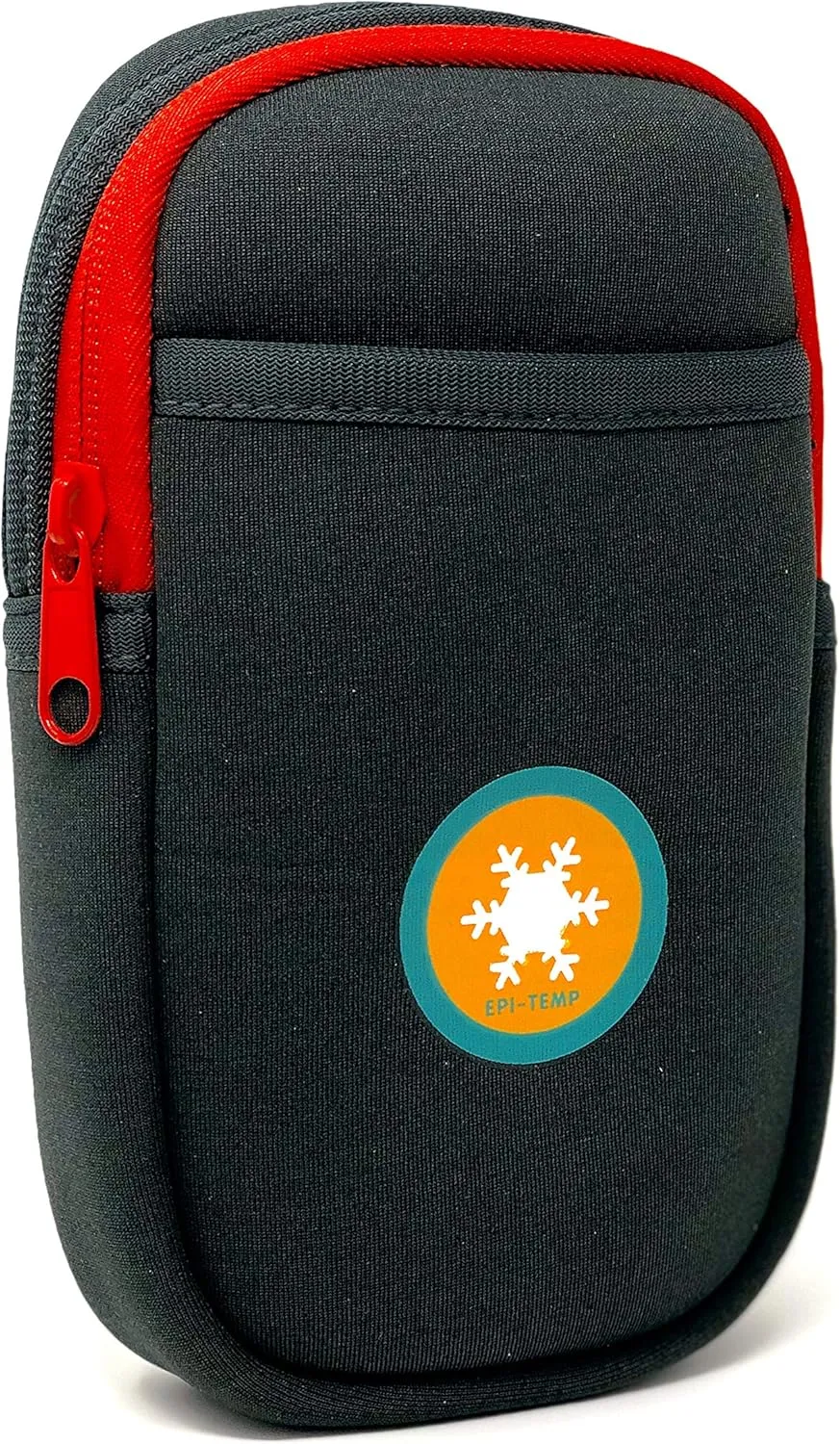 Epipen Carrying Case for Kids, Adults – Smart Insulated Pouch, Storage Bag, Powered by PureTemp Phase Change Material to Keep Epinephrine in Safe Temperature Range (Gray)