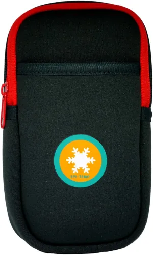 Epipen Carrying Case for Kids, Adults – Smart Insulated Pouch, Storage Bag, Powered by PureTemp Phase Change Material to Keep Epinephrine in Safe Temperature Range (Gray)