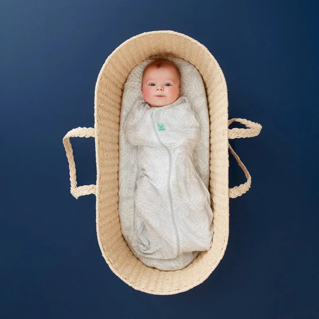 ErgoPouch Bamboo Cocoon Swaddle Bag in Rainforest Leaves (0.2 Tog)