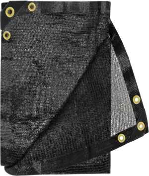 E.share 90%-95% Heavy Duty Shade Cloth for Garden, 6 Ft X 8 Ft Sun Shades Outdoor Patio with Grommets for Plant Covers,Porch Screen,Pergola Shade Cover,Greenhouse,Black