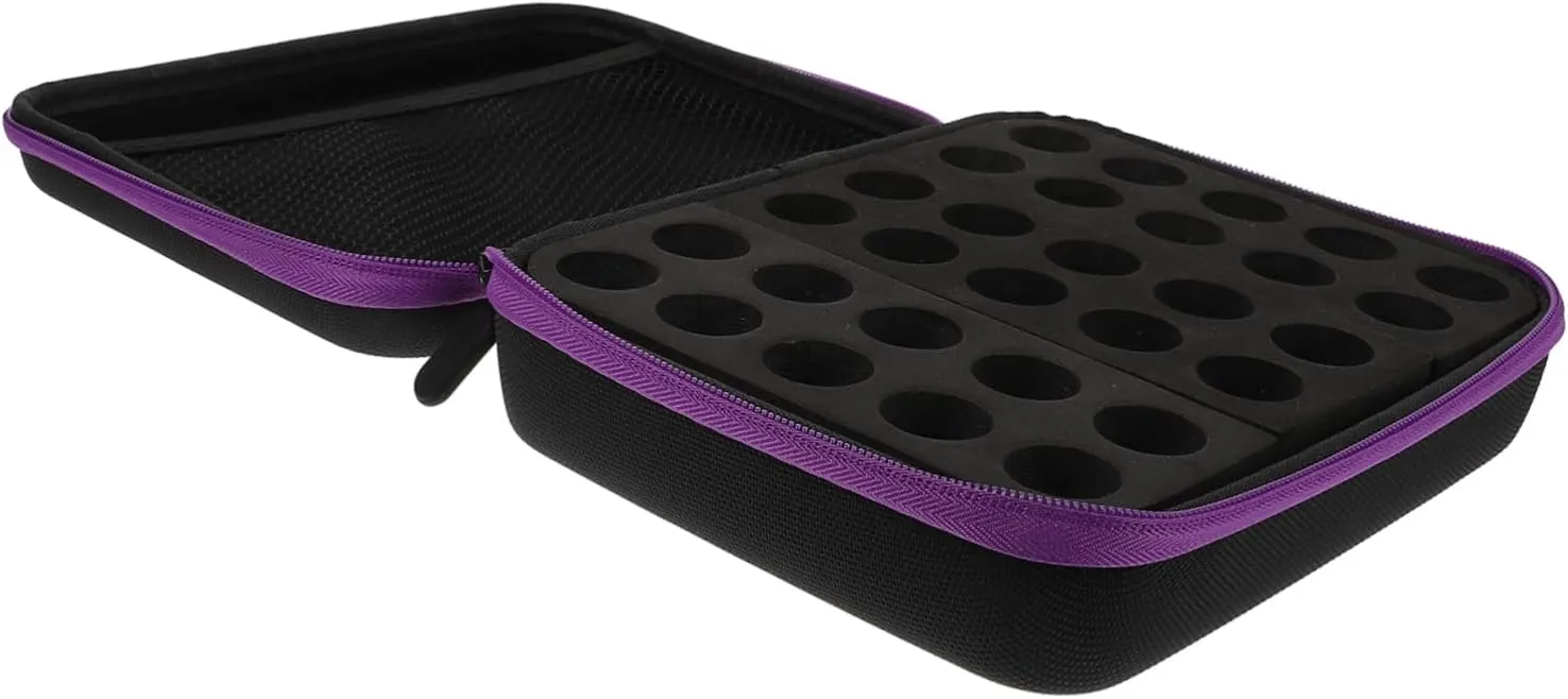 Essential Oil Organizer Case Essential Oil Storage Bag Aromatherapy Diffuser Storage 5-15ml Bottles Tidy Travel Case