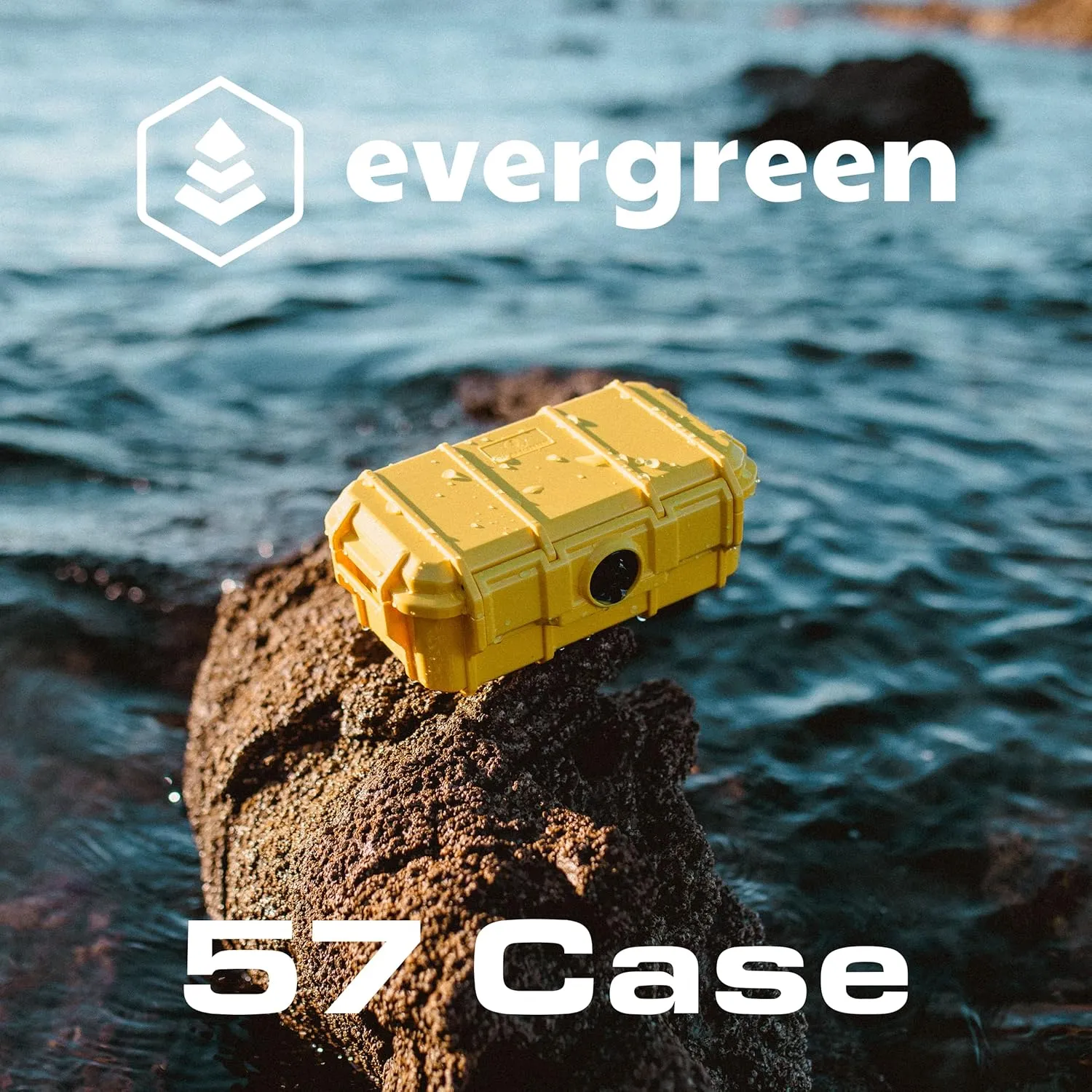 Evergreen 57 Waterproof Universal Ammo Can & Protective Case - Travel Safe/Mil Spec/USA Made - for Storing 9mm 300 308 .300 .243 .30-.30 .270 .308 .338 Winchester, 7mm .223 .22-250
