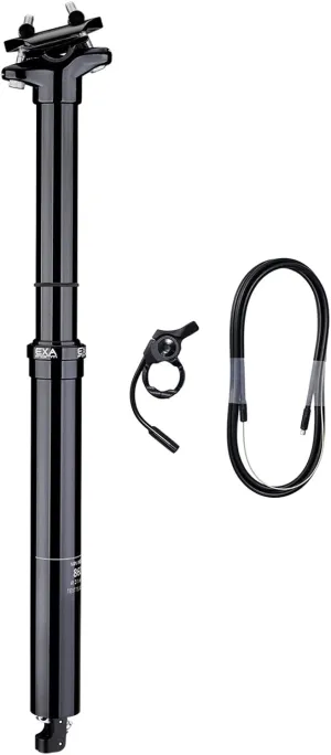 EXA Form 860i 30.9mm/31.6mm Dropper Post with Adjustable Suspension, 100mm/125mm/150mm Travel Seat Post with Lever Kit