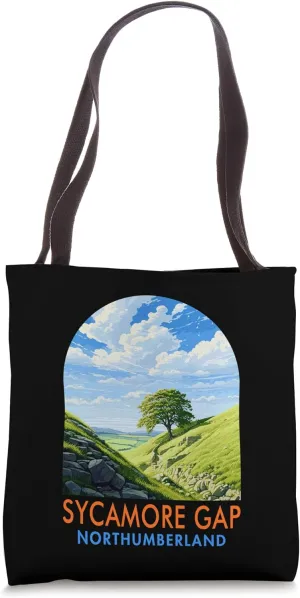 Exploring Travel Trip Vacation Sycamore Gap Northumberland Tote Bag