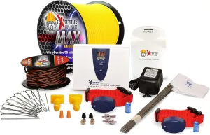 Extreme Dog Fence Max Grade Electric Dog Fence - 2 Dog Kit - 2000 Feet of Heavy Duty -Plus Maximum Duty Wire for Ultimate Performance and Reliability