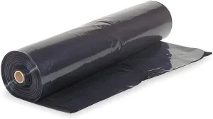 Farm Plastic Supply - Black Plastic Sheeting - 10 mil - (10' x 100') - Black Plastic Tarp, Polyethylene Vapor Barrier Plastic Sheeting, Black Painters Tarp, Roll of Heavy Duty Plastic