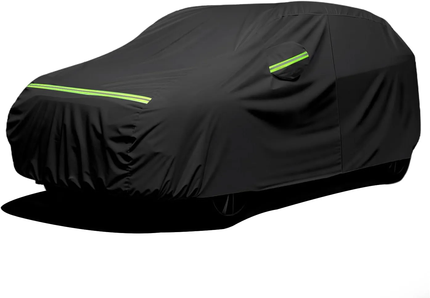 Favoto 6-Layers SUV Car Cover - Waterproof All Weather for Automobiles, Heavy Duty Outdoor Dust Rain Sun Protection Snowproof Car Tarp 4 Windproof Straps, Universal Fit for SUV (170-181 inch)