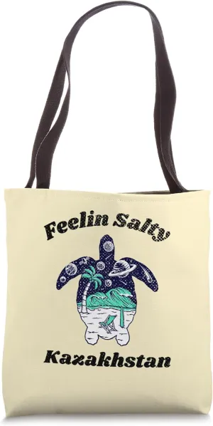 Feelin Salty Kazakhstan Vacation Travel Travel Tote Bag
