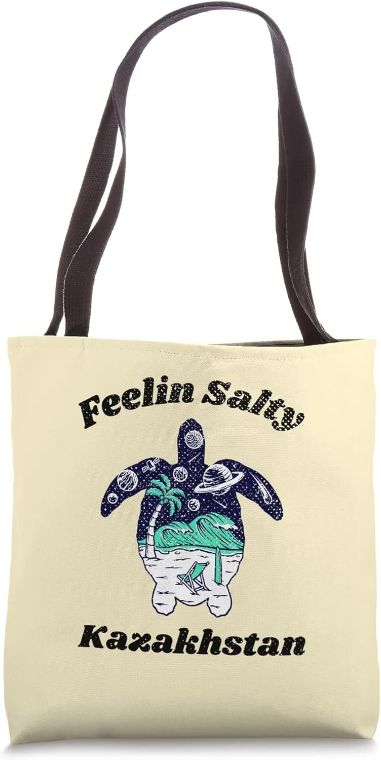 Feelin Salty Kazakhstan Vacation Travel Travel Tote Bag