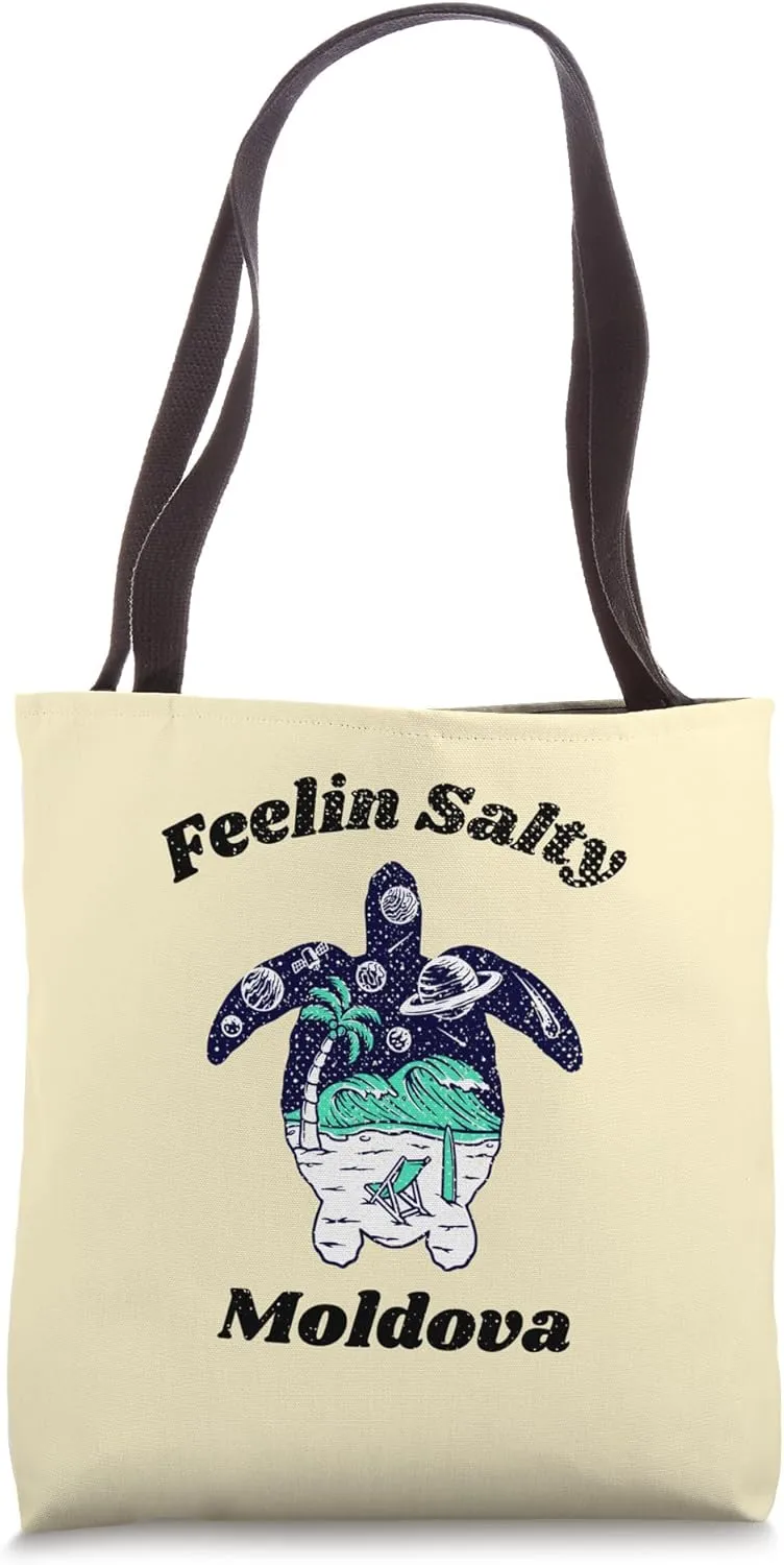 Feelin Salty Moldova Vacation Travel Moldova Tote Bag