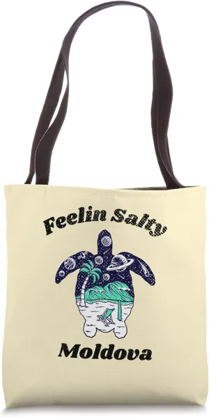 Feelin Salty Moldova Vacation Travel Moldova Tote Bag