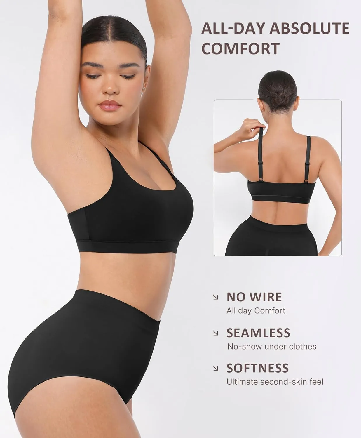 FeelinGirl Seamless Bras Wireless Bralettes for Women, No Wire Unlined Comfort Buttery Soft for Sleep Everyday Bras