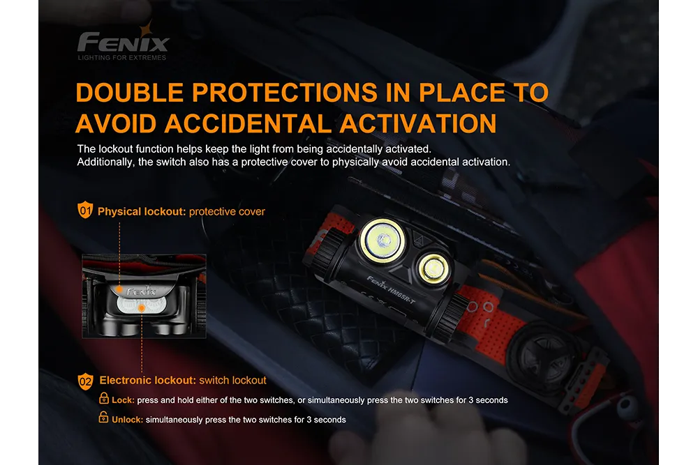 Fenix HM65R-T Trail Running LED Headlamp - Discontinued