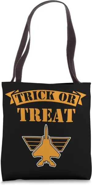 Fighter Aircraft Pilot Halloween Costume Trick or Treat Tote Bag