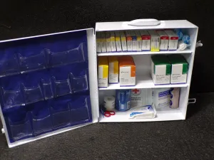FIRST AID ONLY First Aid Kit, Cabinet, Metal, General Purpose, 125 People Served per Kit, 90575 (SQ8307436-WT11)