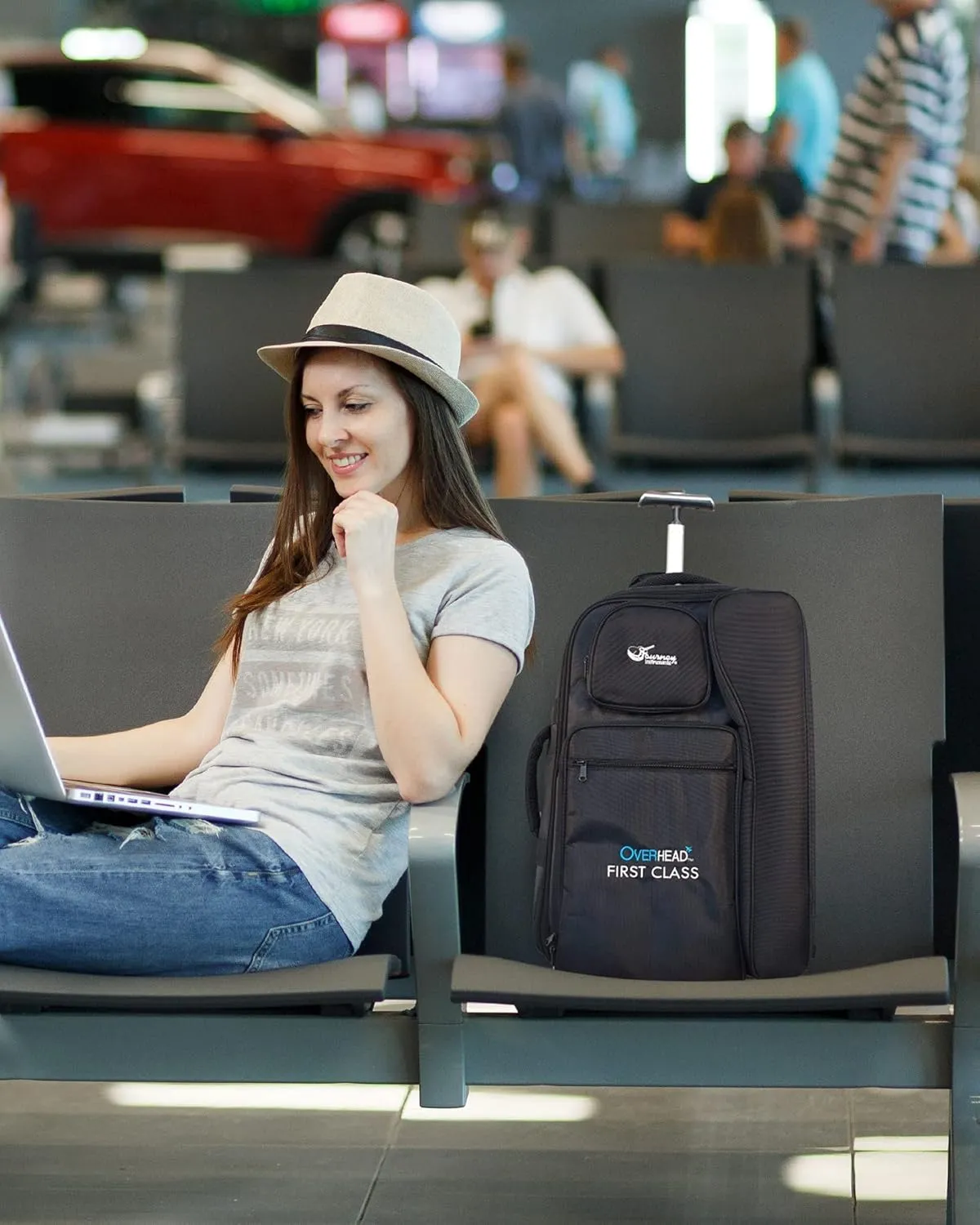First Class Roler Travel Case – BG021 Traveling Overhead & First Class Series Case – Carry-on Guitar Bag for Collapsible Travel Guitars