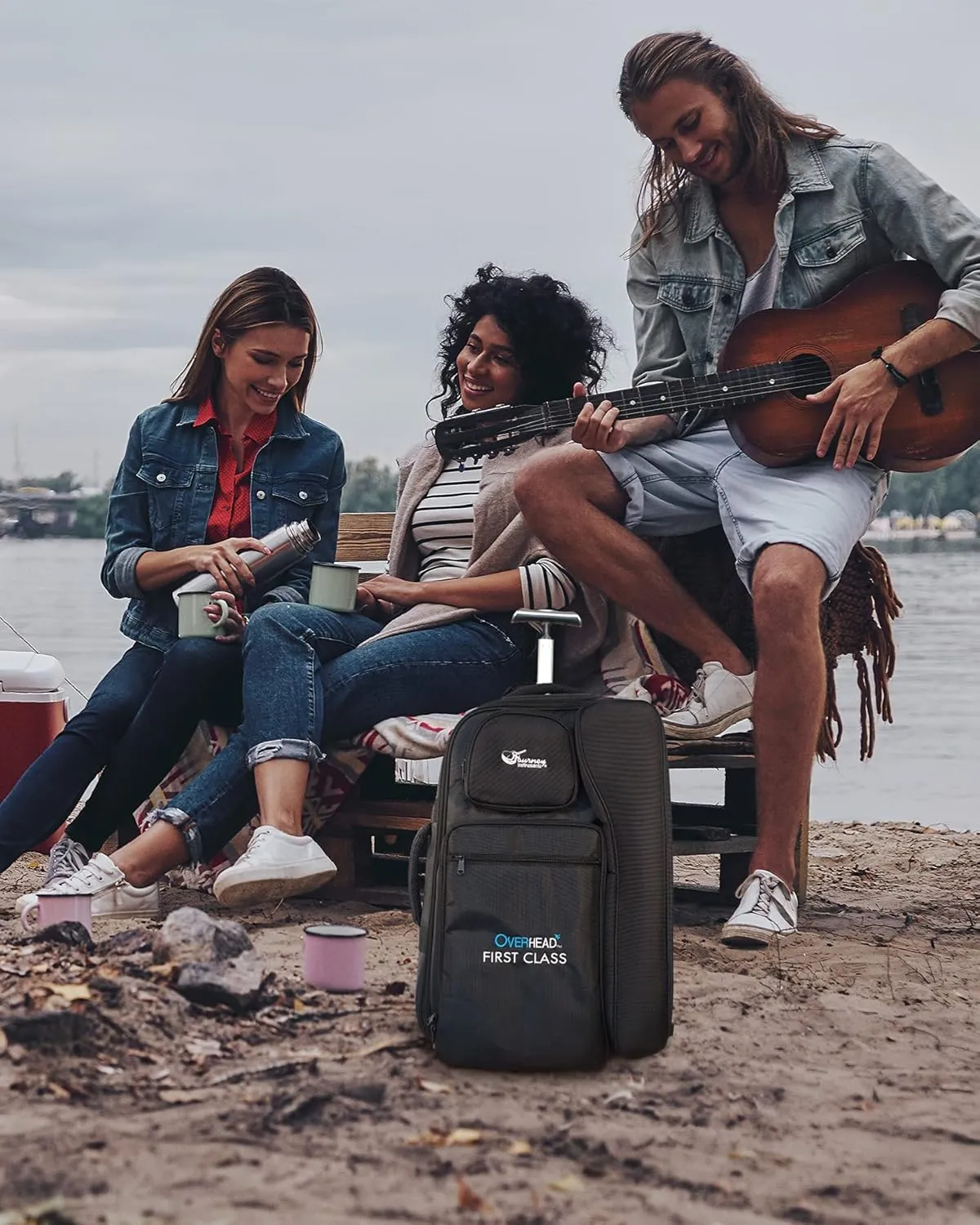 First Class Roler Travel Case – BG021 Traveling Overhead & First Class Series Case – Carry-on Guitar Bag for Collapsible Travel Guitars