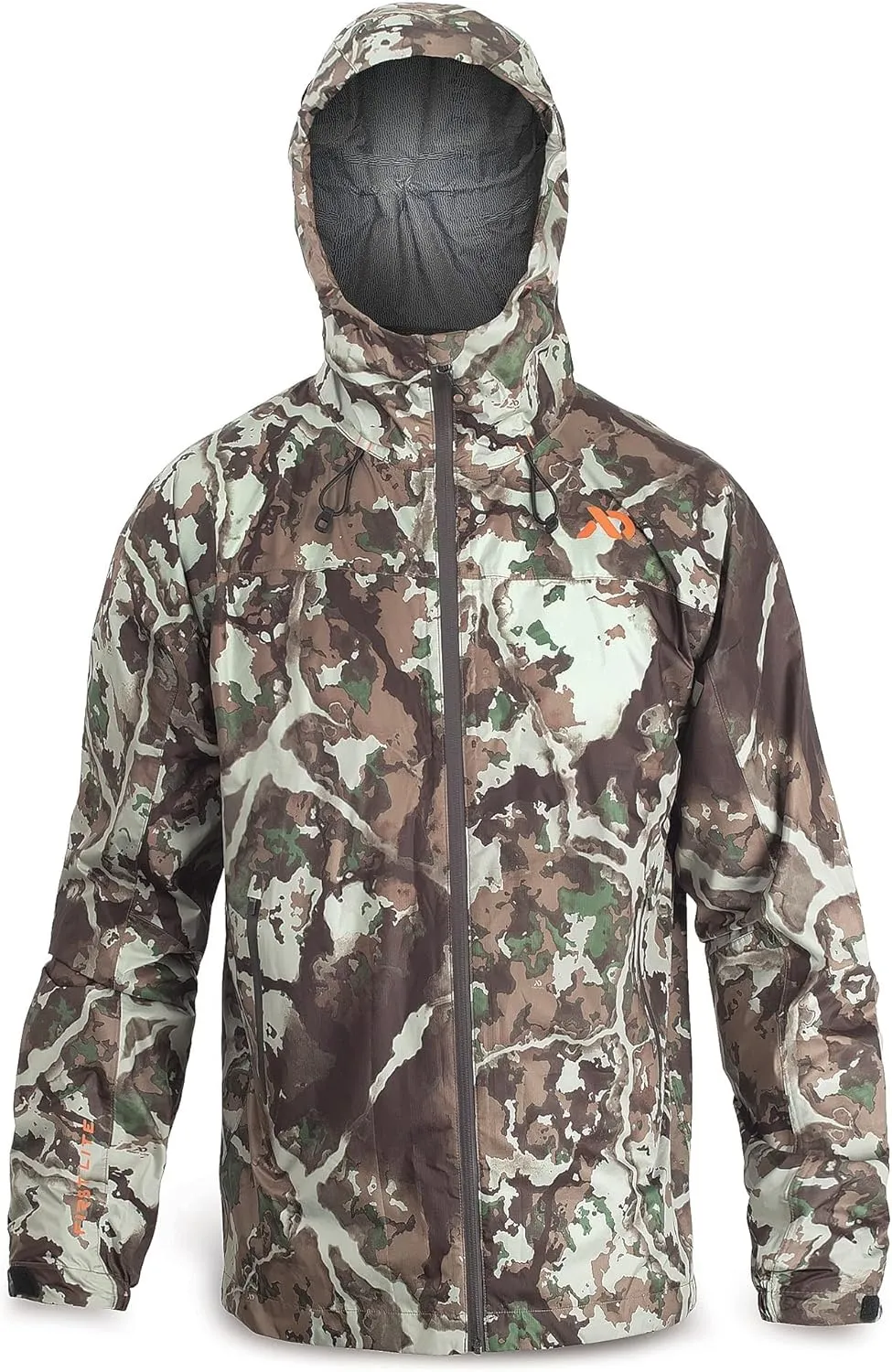First Lite Men's Vapor Stormlight Ultralight Rain Jacket - Waterproof Breathable Camo Hunting Coat