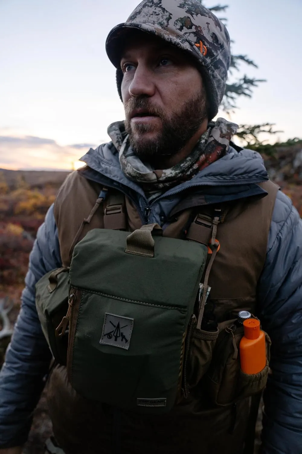 First Lite Tundra Brim Beanie - Warm Fleece Camo Hunting Hat