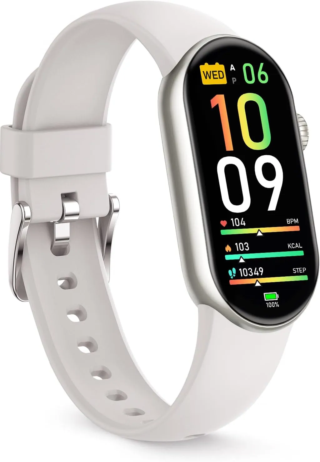 FITVII Ole Fitness Tracker, 1.6'' AMOLED Fitness Watch with 24/7 Heart Rate and Blood Pressure Monitor, Blood Oxygen Sleep Tracking Step Calories Counter IP68 Waterproof Activity Tracker for Women Men