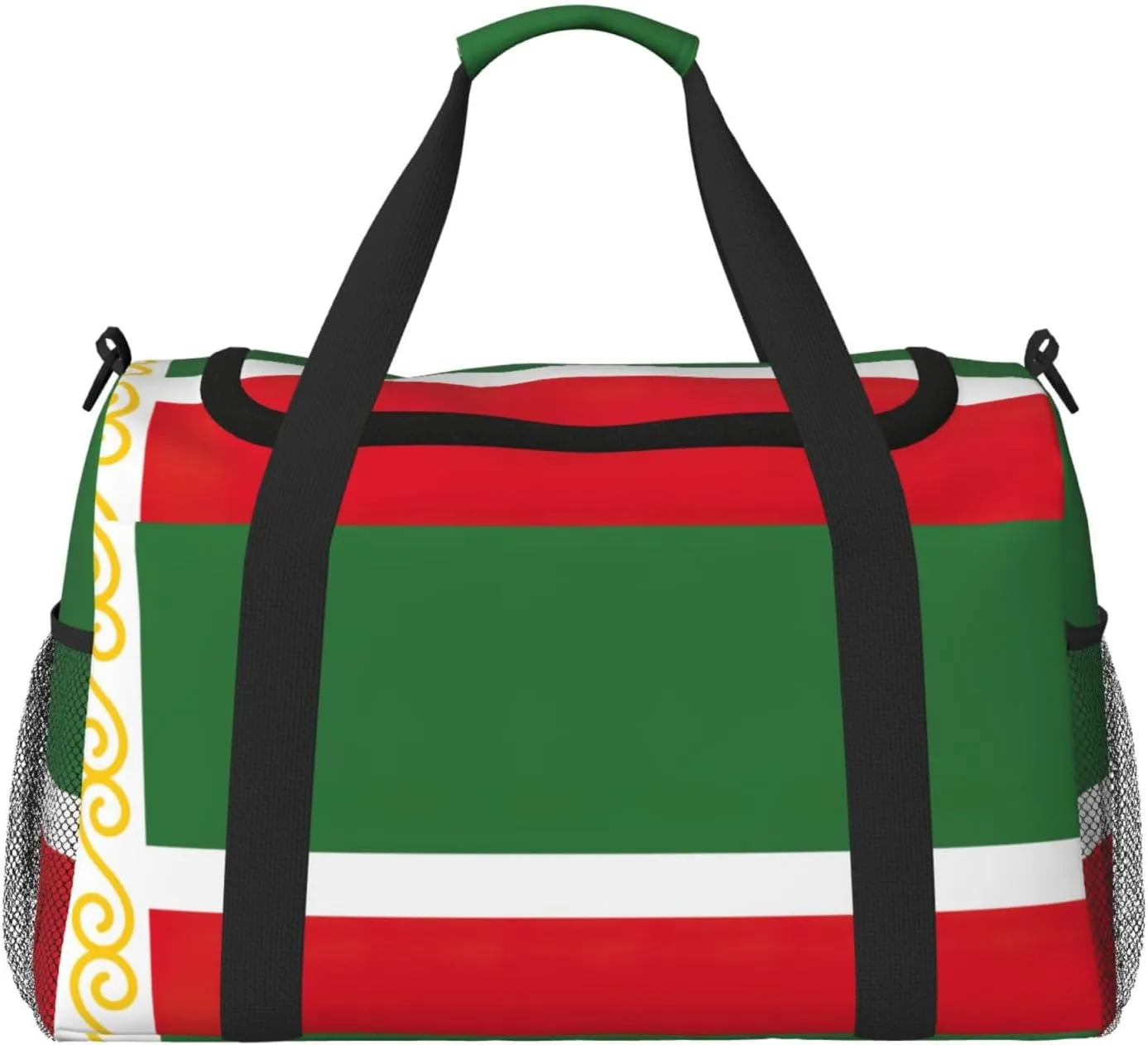 Flag of the Chechen Republic print Weekender Overnight Carry On Bag Gym Luggage Bag Duffel Bag for Travel Women