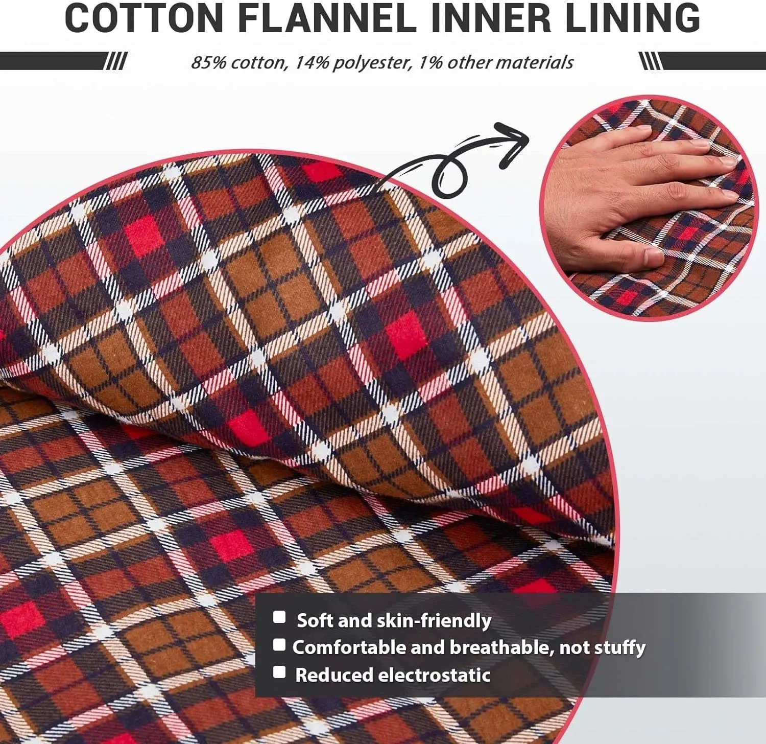 Flannel Design Weatherproof Adult Bag with 3-Season Sleeping & Tall Big - Lining, Professional-grade (Black) XL Camping Members-only deal & Lightweight, for 17.6℉-54℉ Backpacking, Comfort