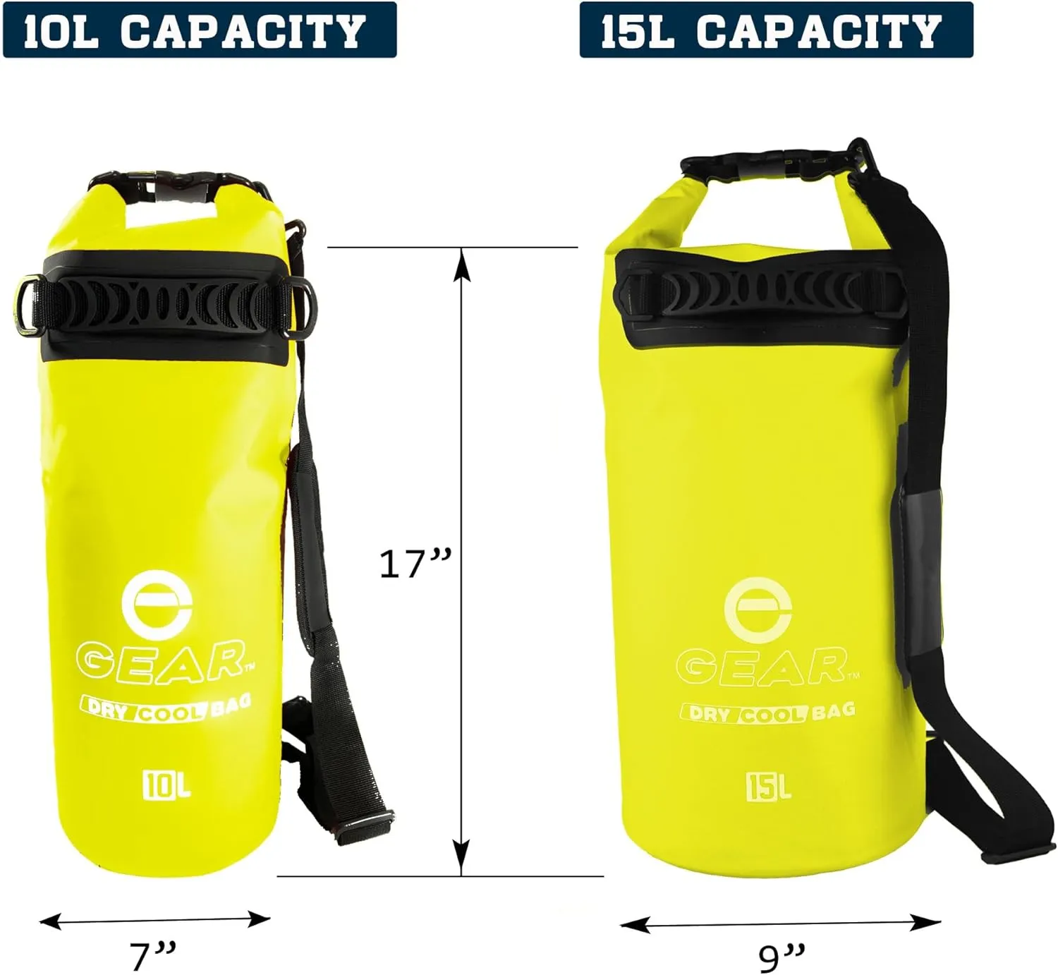 Floating Cooler Bag Roll Top Insulated Dry Backpack – Leak Proof, Collapsible, Waterproof Cooler with Padded Shoulder Strap - Perfect for Kayaking Fishing Beach Hiking -15L